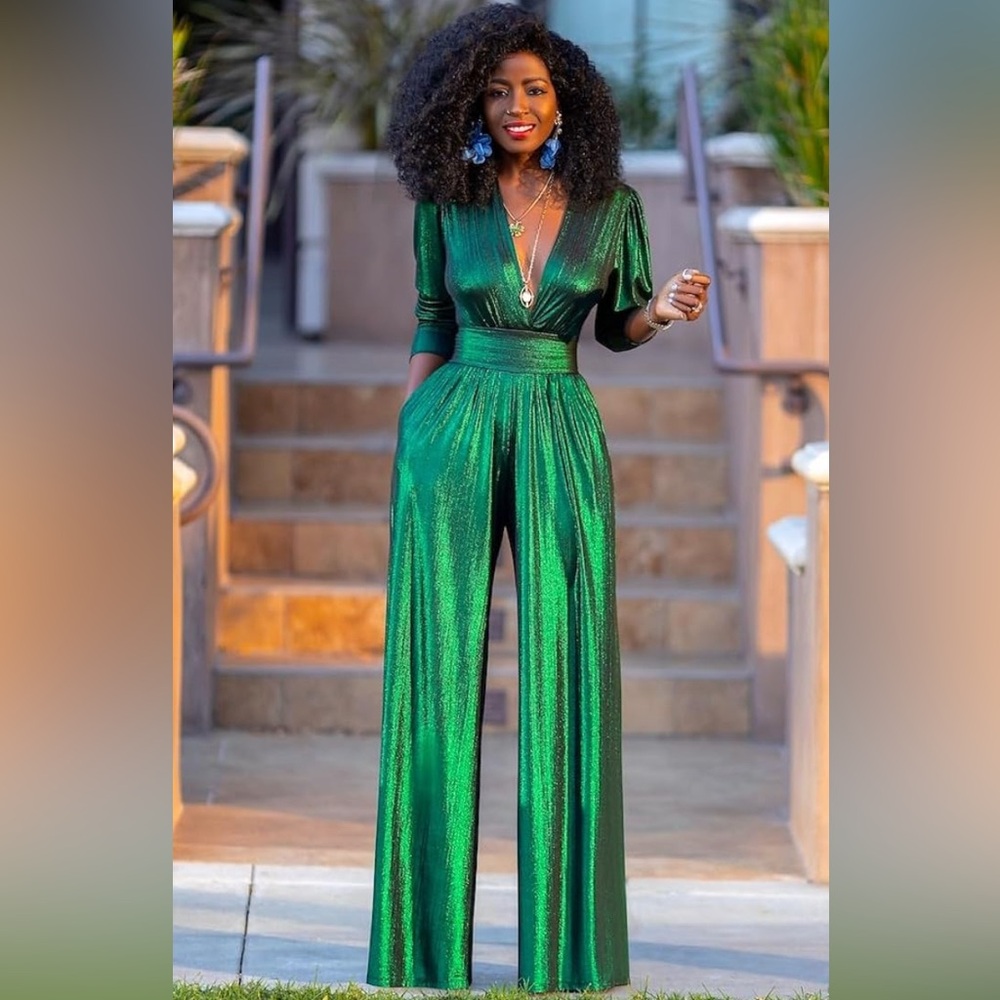 Emerald green jumpsuit